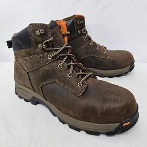 Timberland PRO Titan EV Work Safety Boots A5NF6 Brown Black Men's Size 14